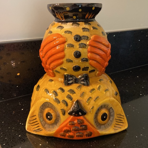 Johanna Parker Ceramic Owl Buddy Dish Bowl Candy, Tidbits, Ornaments, Halloween - Picture 11 of 11